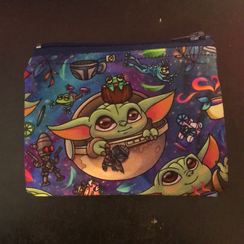 Handmade by me Baby Yoda coin pouch